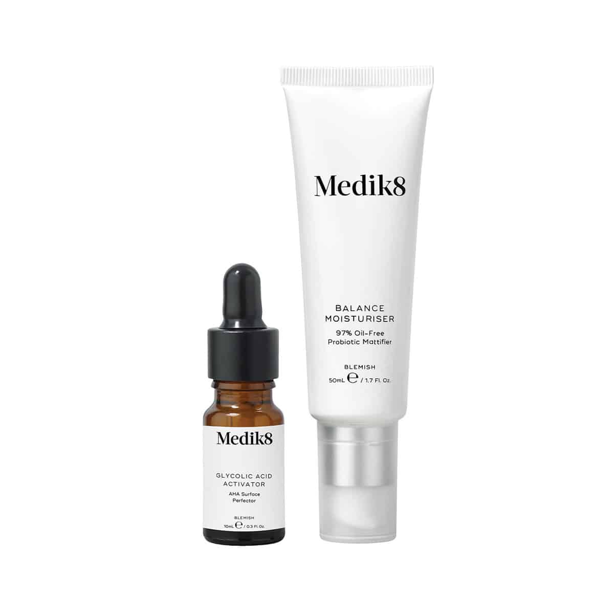 Medik8 Balance Moisturiser & Glycolic Acid Activator Ireland